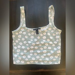 Forever 21 Flower Crop Top